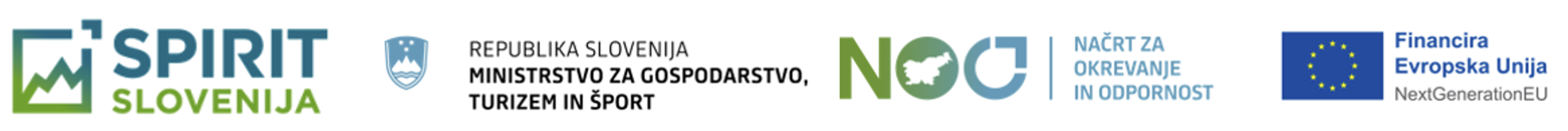 SPIRIT Slovenija and NextGeneration EU project logos